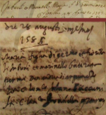 Maria's baptism record seen here made is up of two images. The top is index image 12 and the bottom is made up of two sections of register image 426, which is from the Sciacca Register titled 'Baptisms Matrix 1528-1902; Baptisms 3, 1572-1589; 1583-1589' on the Agrigento Archives website.